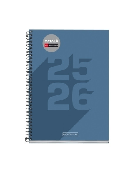AGENDA ESCOLAR 2025-26 MIQUELRIUS CATALAN SCHOOL BASIC ESPIRAL tapa EXTRA PLUS 4 150x213 SV APAIS MARINO