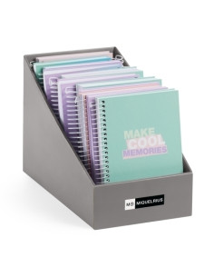 AGENDA ESCOLAR 2025-26 MIQUELRIUS CATALAN SCHOOL WRITE ESPIRAL tapa EXTRA ACTIVA 8 117x174 ASSORTIMENT EXPOSITOR DE 11