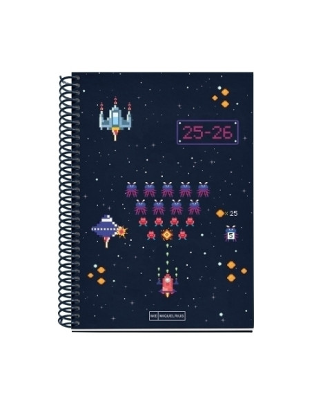 AGENDA ESCOLAR 2025-26 MIQUELRIUS JUNIOR ESPIRAL tapa EXTRA PLUS 4 150x213 SV APAIS GAMER