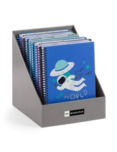 AGENDA ESCOLAR 2025-26 MIQUELRIUS JUNIOR ESPIRAL tapa EXTRA PLUS 4 150x213 SV APAIS SURTIDO EXPOSITOR DE 16