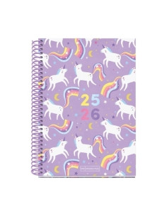 AGENDA ESCOLAR 2025-26 MIQUELRIUS JUNIOR ESPIRAL tapa EXTRA PLUS 4 150x213 SV APAIS UNICORN
