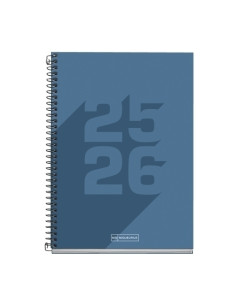 AGENDA ESCOLAR 2025-26 MIQUELRIUS SCHOOL BASIC ESPIRAL tapa EXTRA PLUS 4 150x213 DP MARINO