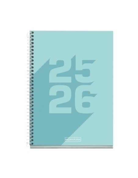 AGENDA ESCOLAR 2025-26 MIQUELRIUS SCHOOL BASIC ESPIRAL tapa EXTRA PLUS 4 150x213 SV APAIS AZUL