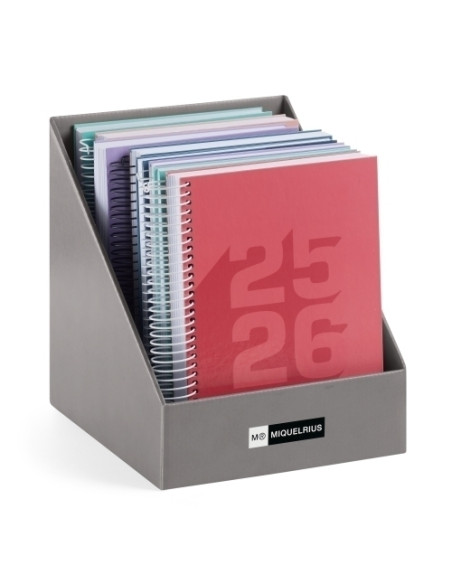 AGENDA ESCOLAR 2025-26 MIQUELRIUS SCHOOL BASIC ESPIRAL tapa EXTRA PLUS 4 150x213 SURTIDO EXPOSITOR DE 12