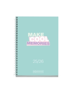 AGENDA ESCOLAR 2025-26 MIQUELRIUS SCHOOL WRITE ESPIRAL tapa EXTRA ACTIVA 8 117x174 DP VERDE