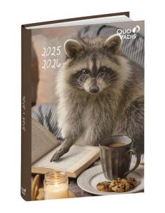 AGENDA ESCOLAR 2025-26 QUO VADIS EUROTEXTAGENDA  AMIGOS MAPACHE 12x17cm DP