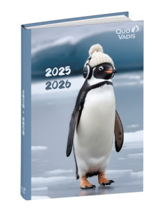 AGENDA ESCOLAR 2025-26 QUO VADIS EUROTEXTAGENDA  AMIGOS PINGÜINO 12x17cm DP