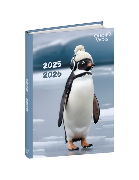 AGENDA ESCOLAR 2025-26 QUO VADIS EUROTEXTAGENDA  AMIGOS PINGÜINO 12x17cm DP