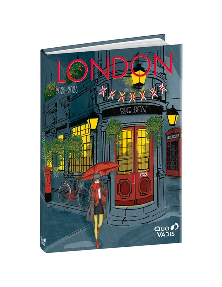 AGENDA ESCOLAR 2025-26 QUO VADIS EUROTEXTAGENDA  CITIES LONDRES 12x17cm DP