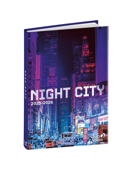 AGENDA ESCOLAR 2025-26 QUO VADIS EUROTEXTAGENDA  CITIES NOCHE 12x17cm DP