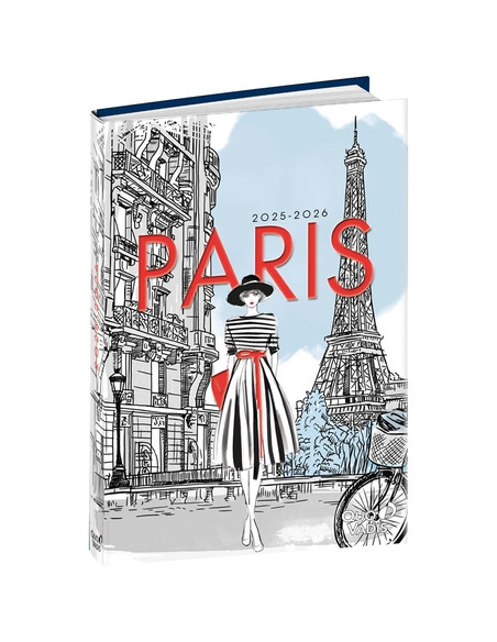 AGENDA ESCOLAR 2025-26 QUO VADIS EUROTEXTAGENDA  CITIES PARIS 12x17cm DP