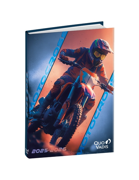 AGENDA ESCOLAR 2025-26 QUO VADIS EUROTEXTAGENDA  ONE WAY MOTO 12x17cm DP