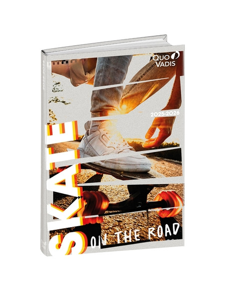 AGENDA ESCOLAR 2025-26 QUO VADIS EUROTEXTAGENDA  ONE WAY SKATE 12x17cm DP