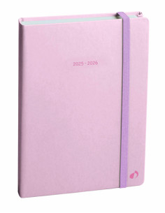 AGENDA ESCOLAR 2025-26 QUO VADIS EUROTEXTAGENDA  PASTEL ROSA 12x17cm DP