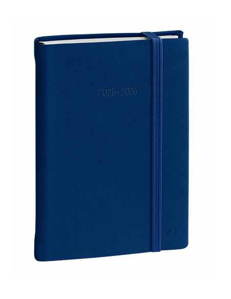 AGENDA ESCOLAR 2025-26 QUO VADIS EUROTEXTAGENDA  SILK AZUL MARINO 12x17cm DP