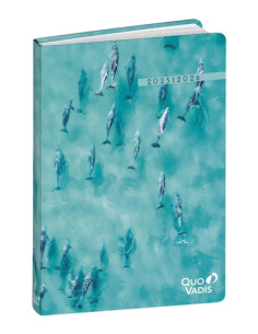 AGENDA ESCOLAR 2025-26 QUO VADIS EUROTEXTAGENDA RECIC RESPIRE DELFIN 12x17cm DP