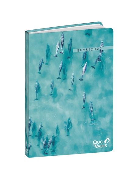 AGENDA ESCOLAR 2025-26 QUO VADIS EUROTEXTAGENDA RECIC RESPIRE DELFIN 12x17cm DP
