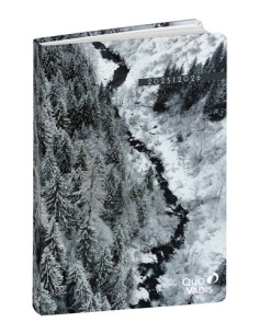AGENDA ESCOLAR 2025-26 QUO VADIS EUROTEXTAGENDA RECIC RESPIRE NIEVE 12x17cm DP