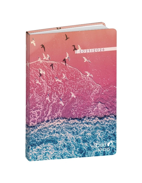 AGENDA ESCOLAR 2025-26 QUO VADIS EUROTEXTAGENDA RECIC RESPIRE PAJAROS 12x17cm DP