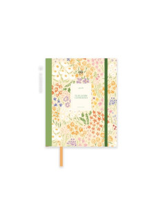 AGENDA ESCOLAR 2025-26 UO ENCOLADA tapa EXTRADURA con GOMA MINI 150x120 SV BLOOM