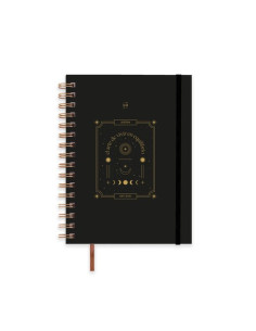 AGENDA ESCOLAR 2025-26 UO WIRE-O tapa EXTRADURA con GOMA A5 210x148 SV EQUILIBRIO