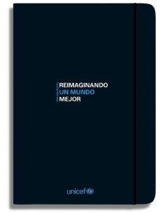 AGENDA UNICEF PERPETUA COSIDA tapa EXTRA CON GOMA 200x135 SV UN MUNDO MEJOR