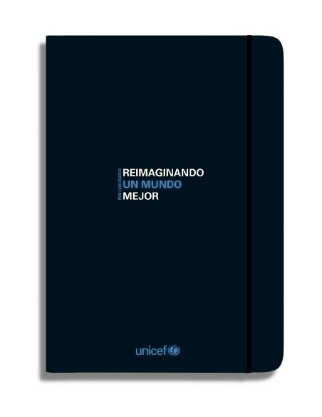 AGENDA UNICEF PERPETUA COSIDA tapa EXTRA CON GOMA 200x135 SV UN MUNDO MEJOR