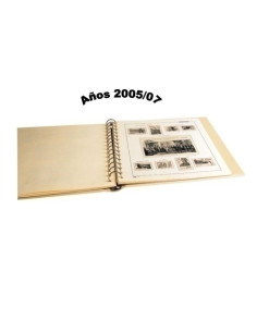 ALBUM de SELLOS PARDO SUPLEMENTO ANUAL ILUSTRADO AÑO 2005