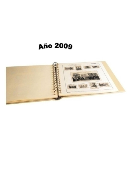 ALBUM de SELLOS PARDO SUPLEMENTO ANUAL ILUSTRADO AÑO 2009