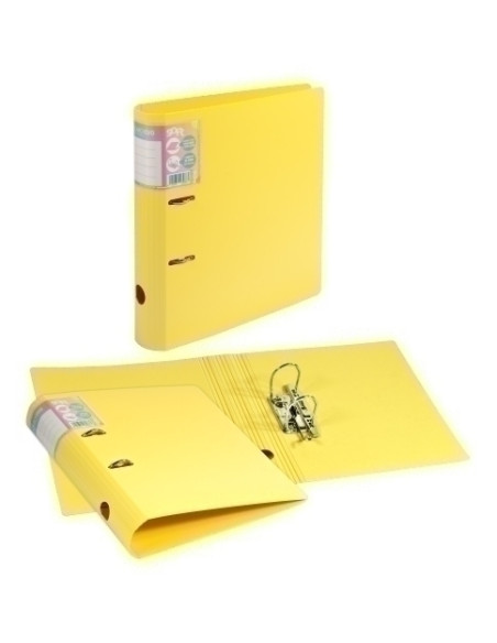 ARCHIVADOR palanca CARCHIVO SOFT PP FOAM  RADO A4 65mm AMARILLO