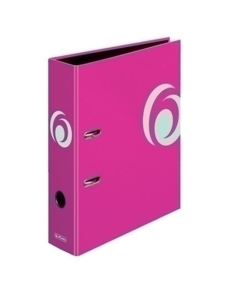 ARCHIVADOR palanca COLOR BLOCKING HERLITZ  A4 80mm FUCSIA