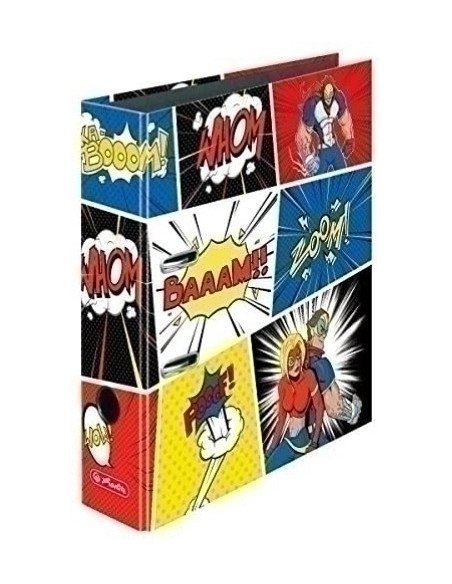 ARCHIVADOR palanca DECORADO HERLITZ COMIC A4 80mm BOOM