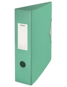 ARCHIVADOR palanca ESSELTE COLOUR BREEZE POLYFOAM FORRADO con RADO A4 75mm VERDE