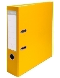 ARCHIVADOR palanca EXACOMPTA FORRADO PP RADO A4 80mm AMARILLO
