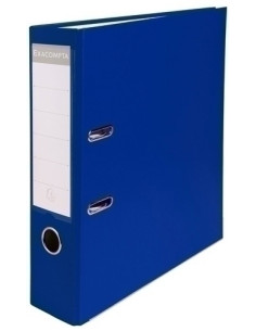 ARCHIVADOR palanca EXACOMPTA FORRADO PP RADO A4 80mm AZUL