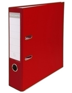 ARCHIVADOR palanca EXACOMPTA FORRADO PP RADO A4 80mm ROJO