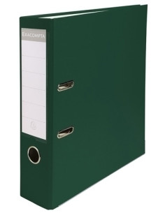 ARCHIVADOR palanca EXACOMPTA FORRADO PP RADO A4 80mm VERDE