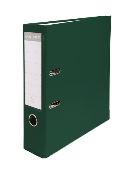 ARCHIVADOR palanca EXACOMPTA FORRADO PP RADO A4 80mm VERDE