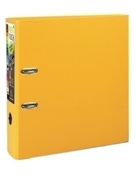 ARCHIVADOR palanca EXACOMPTA PREM TOUCH FORRADO PP RADO A4 80mm AMARILLO