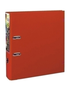ARCHIVADOR palanca EXACOMPTA PREM TOUCH FORRADO PP RADO A4 80mm ROJO