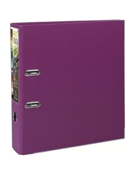 ARCHIVADOR palanca EXACOMPTA PREM TOUCH FORRADO PP RADO A4 80mm ROSA FUCSIA