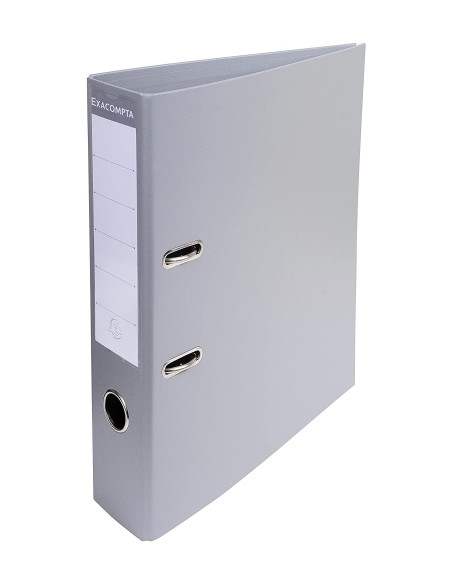 ARCHIVADOR palanca EXACOMPTA PREM TOUCH FORRADO PVC RADO A4 70mm GRIS