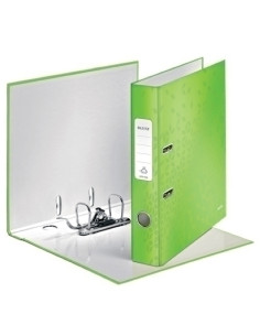ARCHIVADOR palanca LEITZ WOW A4 180 50mm VERDE METALIZADO
