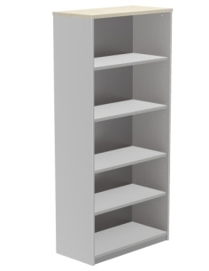 ARMARIO ROCADA ABIERTO 195x90x45 ESTRUCTURA ALUMINIO Y TAPA HAYA