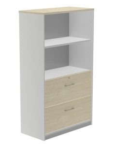 ARMARIO ROCADA CARPETERO 156x90x45 ESTRUCTURA ALUMINIO FRONTAL Y TAPA HAYA