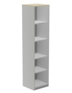 ARMARIO ROCADA COLUMNA 195x45x45 ESTRUCTURA ALUMINIO Y TAPA HAYA