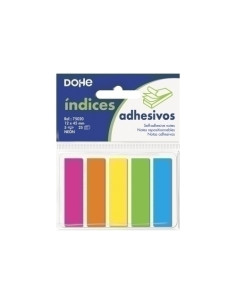 BANDERITAS ADHESIVAS DOHE 25h BLISTER DE 5 COLORES NEON