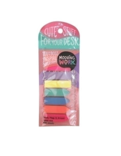 BANDERITAS ADHESIVAS MOOVING 12x45mm COLORES BLISTER de 8