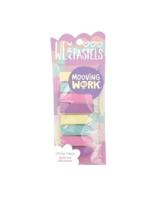 BANDERITAS ADHESIVAS MOOVING PASTEL 12x45mm COLORES BLISTER de 8