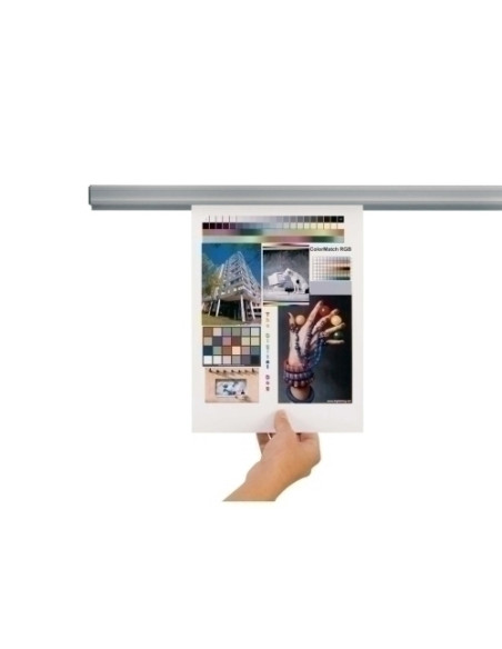 BARRA PORTANOTAS JALEMA 60 cm ALUMINIO dorso magnetico y adhesivo